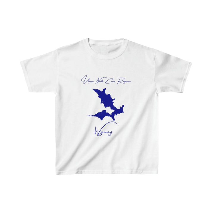 Wyoming  Upper  North  Crow  Reservoir  Youth  T-shirt  front  position  view  from  front  white.webp