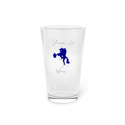 Wyoming  Yellowstone  Lake  16oz  Pint  Glass  front  position  view  from  front  16oz.webp