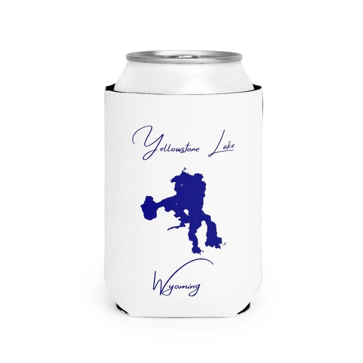 Wyoming  Yellowstone  Lake  Can  Koozie  front  position  view  from  front-2  white.webp