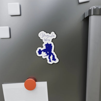 Wyoming  Yellowstone  Lake  Die  Cut  Magnet  front  position  view  from  context-1  4  x  4.webp