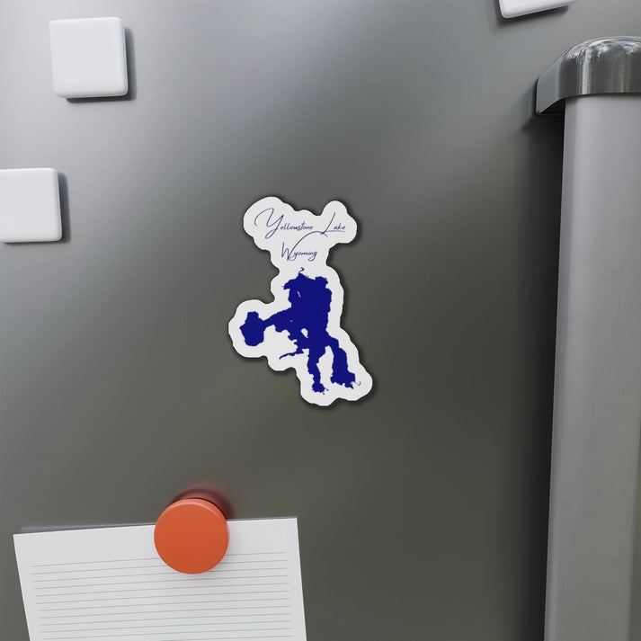 Wyoming  Yellowstone  Lake  Die  Cut  Magnet  front  position  view  from  context-1  4  x  4.webp