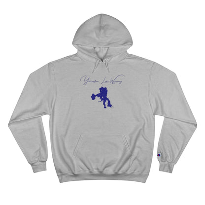 Wyoming  Yellowstone  Lake  Hoodie  front  position  view  from  front  light  steel.webp