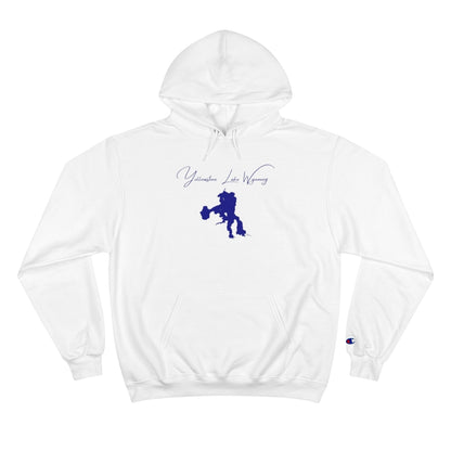 Wyoming  Yellowstone  Lake  Hoodie  front  position  view  from  front  white.webp