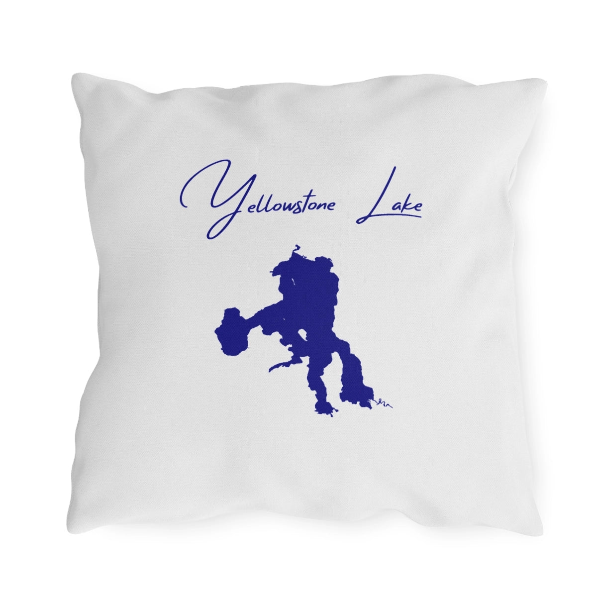 Wyoming  Yellowstone  Lake  Outdoor  Pillow  back  position  view  from  back  18  x  18.webp