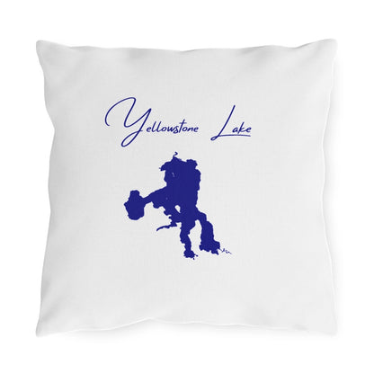 Wyoming  Yellowstone  Lake  Outdoor  Pillow  front  position  view  from  front  16  x  16.webp