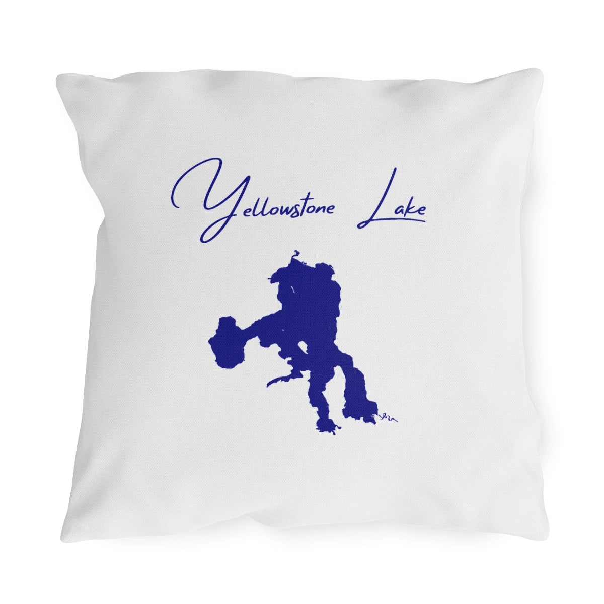 Wyoming  Yellowstone  Lake  Outdoor  Pillow  front  position  view  from  front  18  x  18.webp