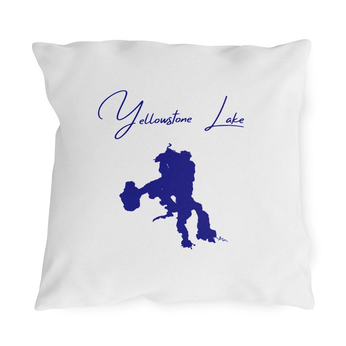 Wyoming  Yellowstone  Lake  Outdoor  Pillow  front  position  view  from  front  18  x  18.webp