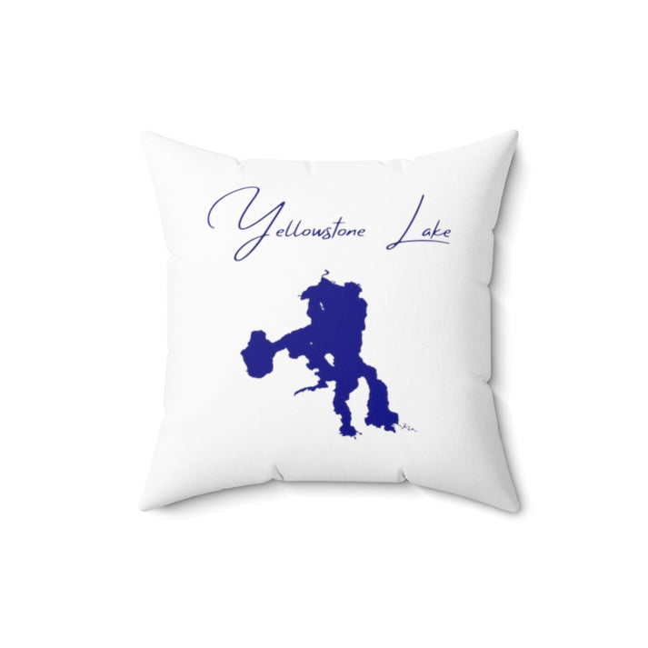 Wyoming  Yellowstone  Lake  Pillow  front  position  view  from  back  16  x  16.webp
