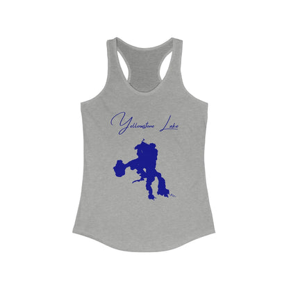 Wyoming  Yellowstone  Lake  Racerback-Tank  front  position  view  from  front  heather  grey.webp