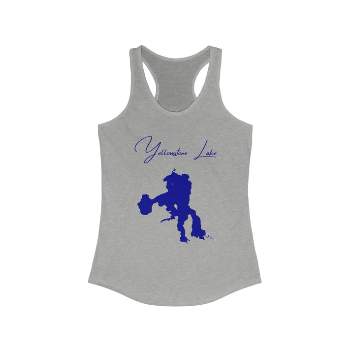 Wyoming  Yellowstone  Lake  Racerback-Tank  front  position  view  from  front  heather  grey.webp