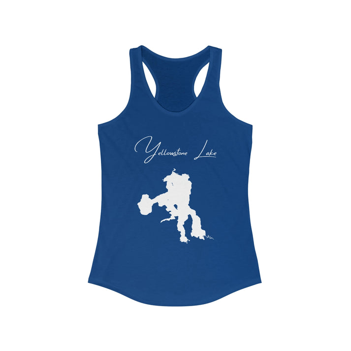 Wyoming  Yellowstone  Lake  Racerback-Tank  front  position  view  from  front  solid  royal.webp