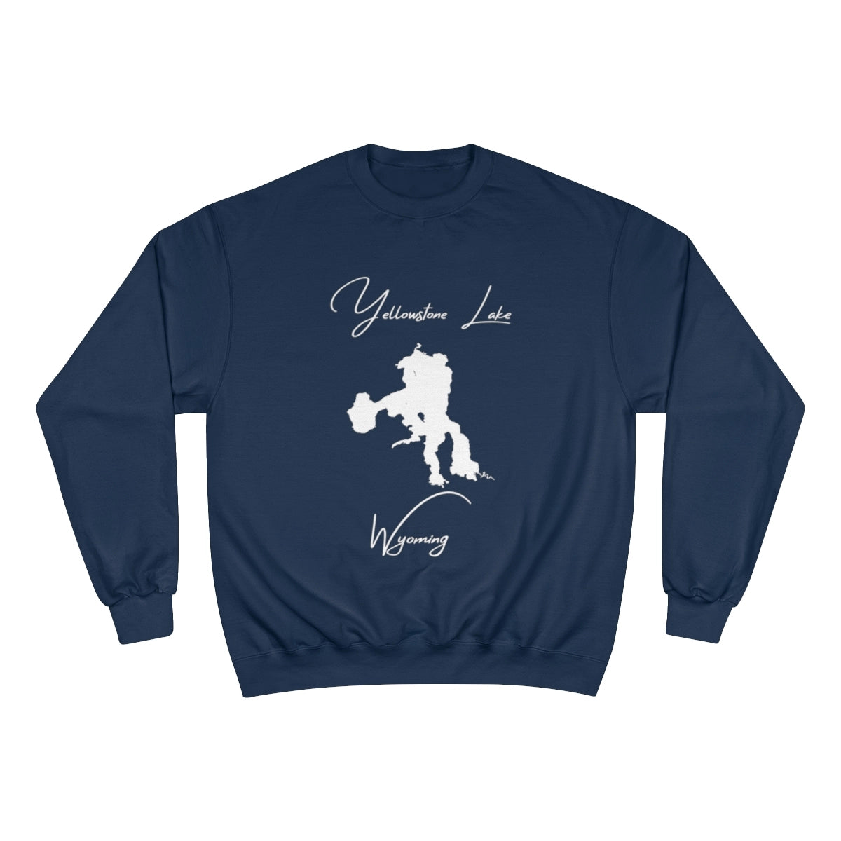 Wyoming  Yellowstone  Lake  Sweatshirt  front  position  view  from  front  navy.webp