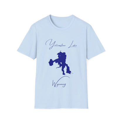 Wyoming  Yellowstone  Lake  T-shirt  front  position  view  from  front  light  blue.webp