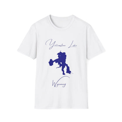 Wyoming  Yellowstone  Lake  T-shirt  front  position  view  from  front  white.webp