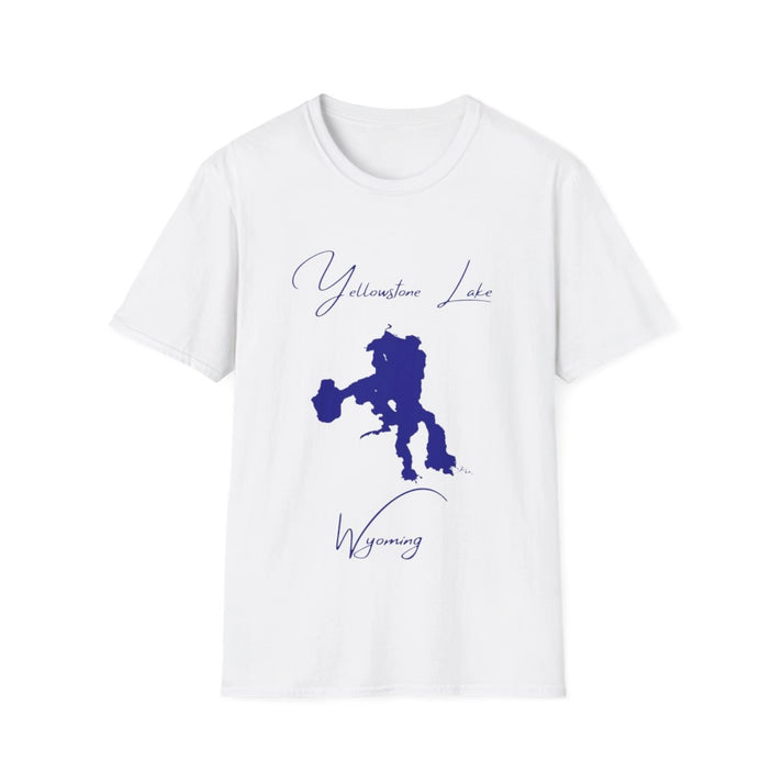 Wyoming  Yellowstone  Lake  T-shirt  front  position  view  from  front  white.webp