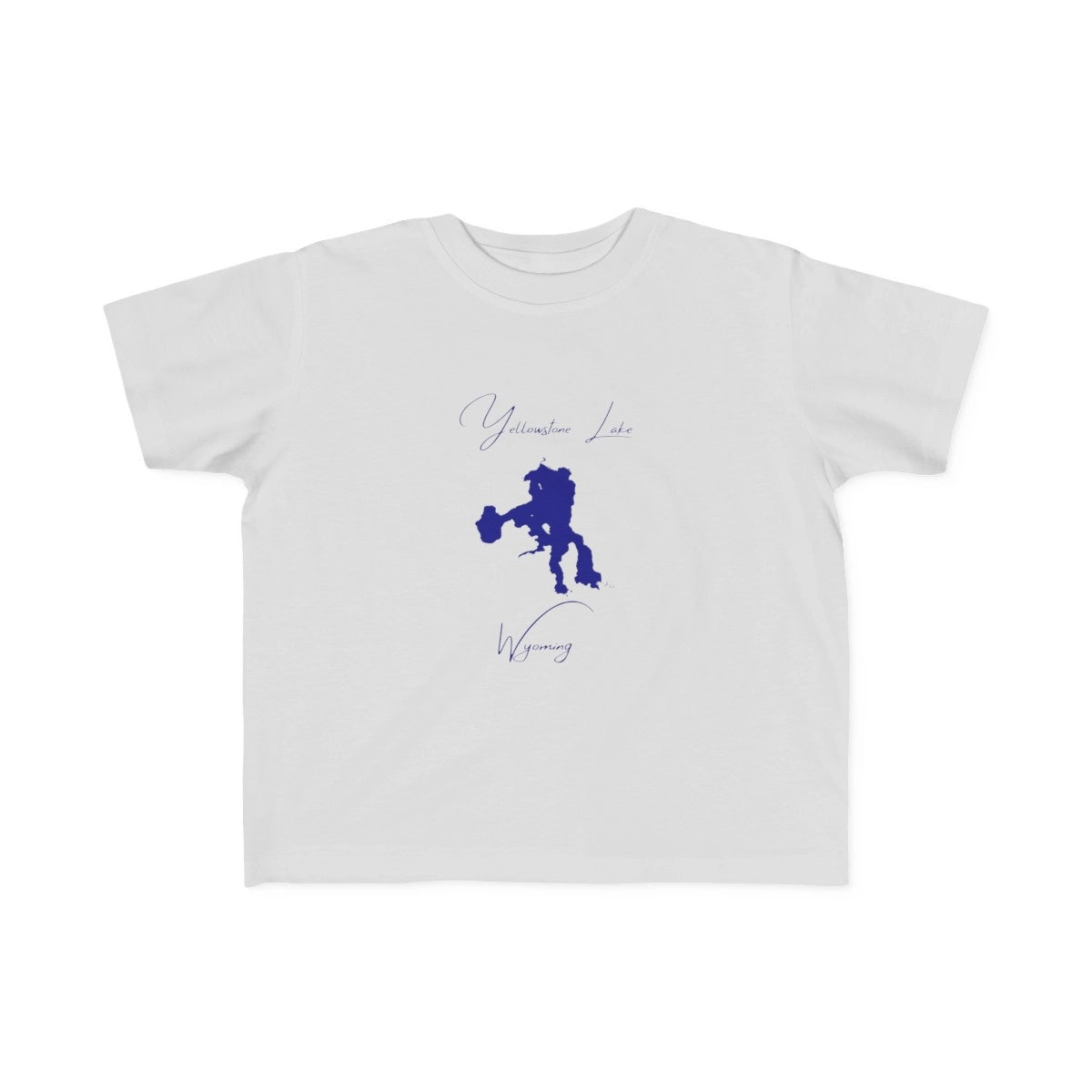 Wyoming  Yellowstone  Lake  Toddler  T-shirt  front  position  view  from  front  silver.webp