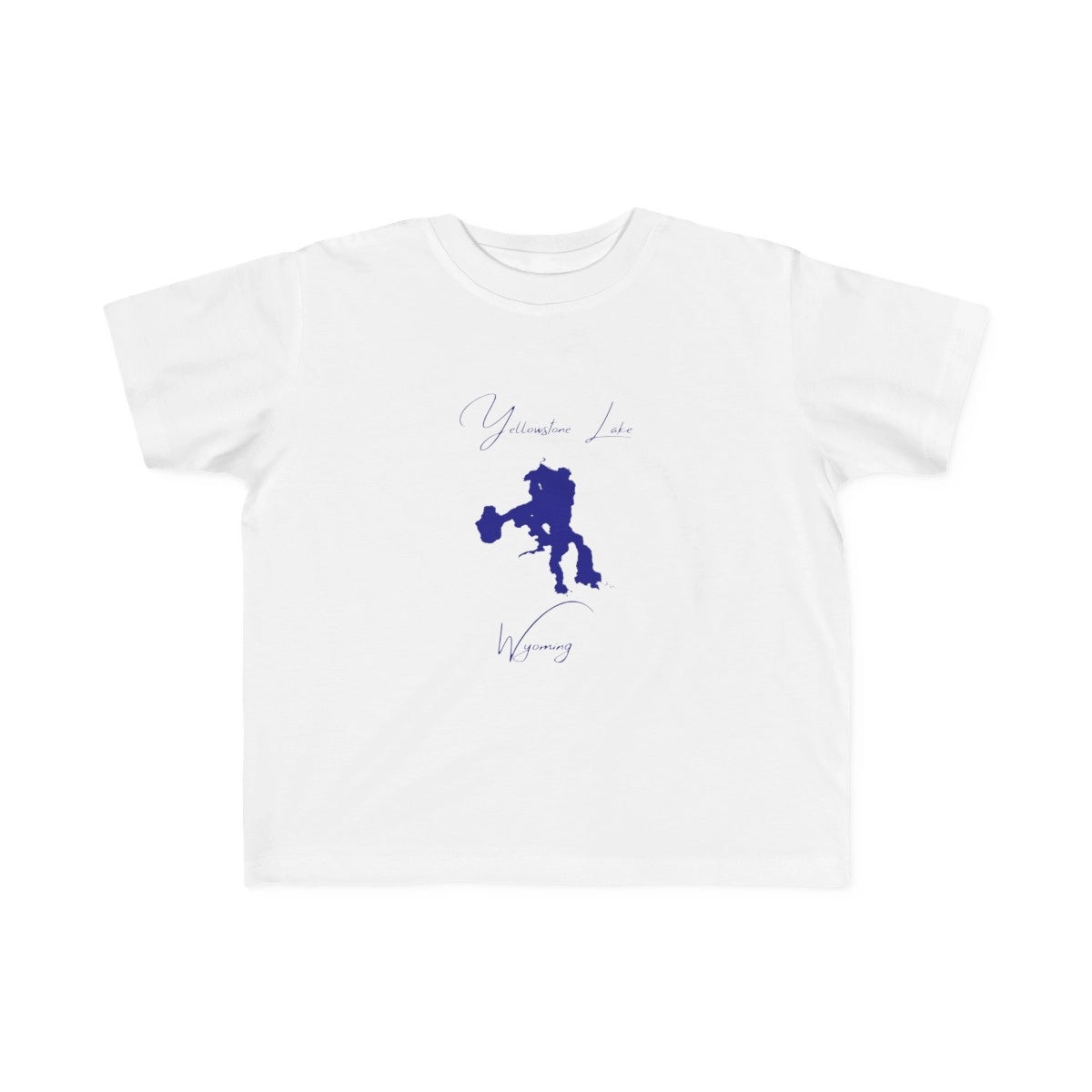 Wyoming  Yellowstone  Lake  Toddler  T-shirt  front  position  view  from  front  white.webp