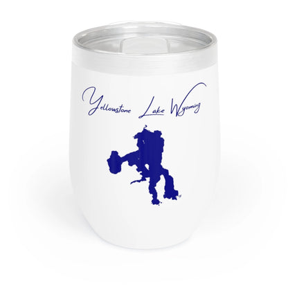Wyoming  Yellowstone  Lake  Wine  Tumbler  front  position  view  from  front  white.webp