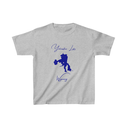 Wyoming  Yellowstone  Lake  Youth  T-shirt  front  position  view  from  front  sport  grey.webp