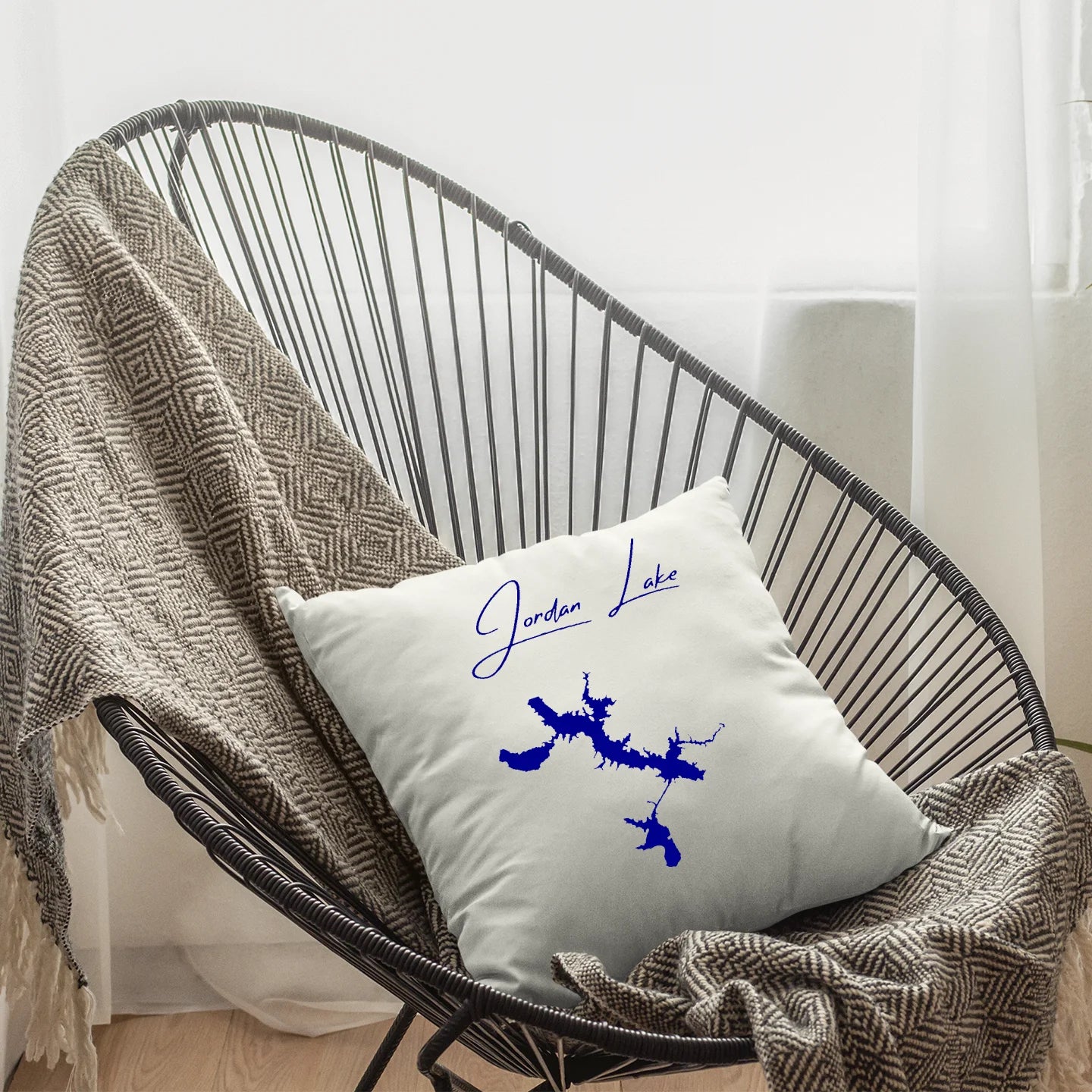 lifestyle image of Jordan Lake Alabama Pillow