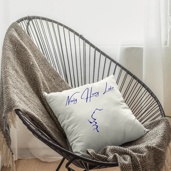 lifestyle image of Neely Henry Lake Alabama Pillow