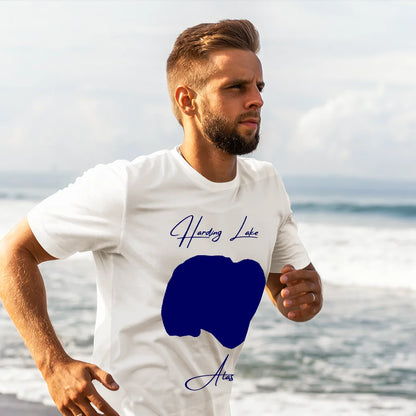 lifestyle image of Harding Lake Alaska T-shirt