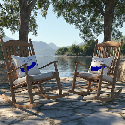 lifestyle image of Lake Lucille Alaska Outdoor Pillow