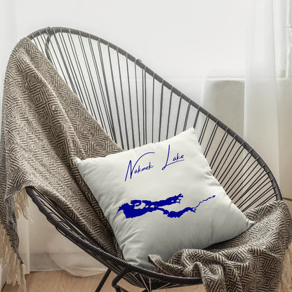 lifestyle image of Naknek Lake Alaska Pillow