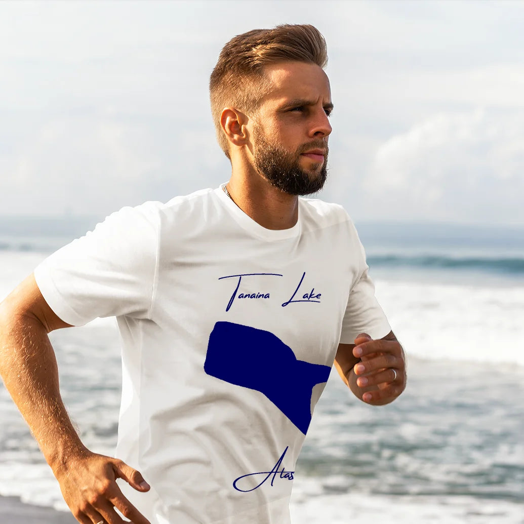 lifestyle image of Tanaina Lake Alaska T-shirt