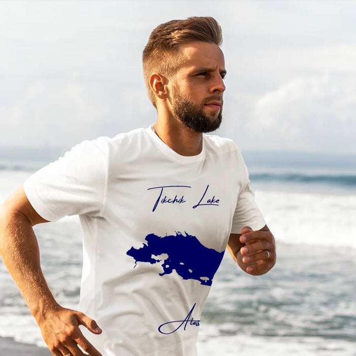 lifestyle image of Tikchik Lake Alaska T-shirt
