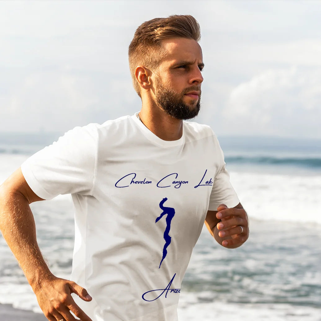 lifestyle image of Chevelon Canyon Lake Arizona T-shirt