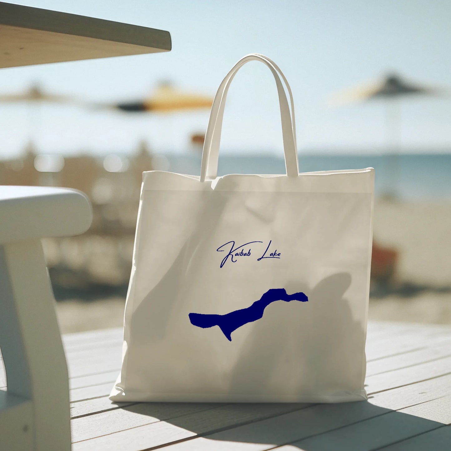 lifestyle image of Kaibab Lake Arizona Tote Bag