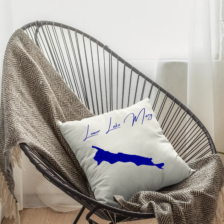 lifestyle image of Lower Lake Mary Arizona Pillow