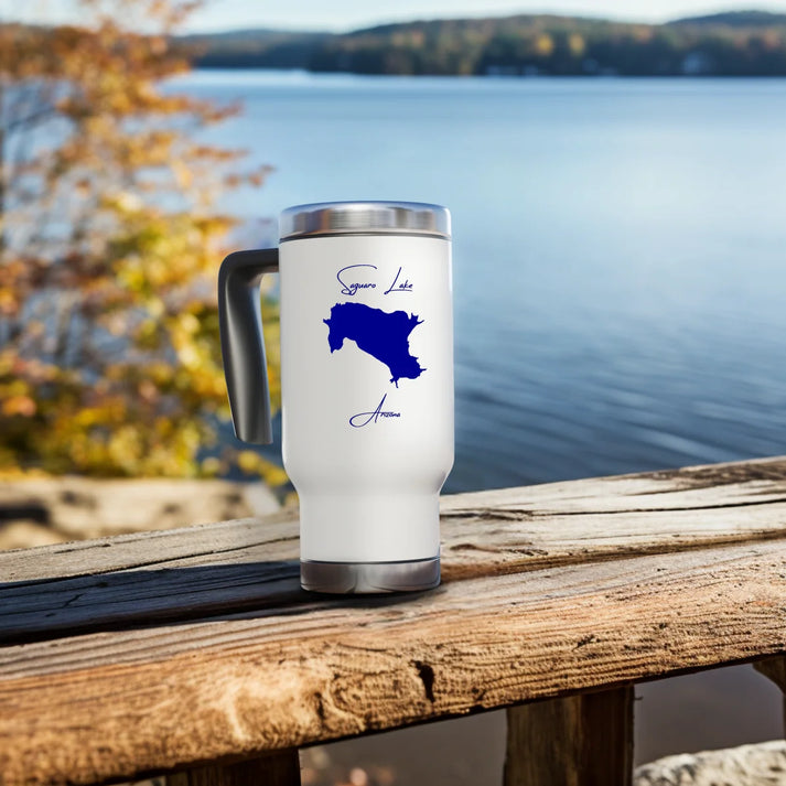 lifestyle image of Saguaro Lake Arizona Travel Mug