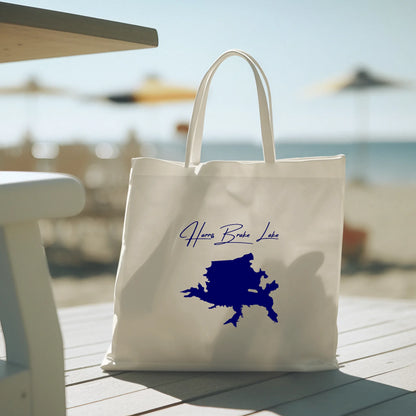 lifestyle image of Harris Brake Lake Arkansas Tote Bag