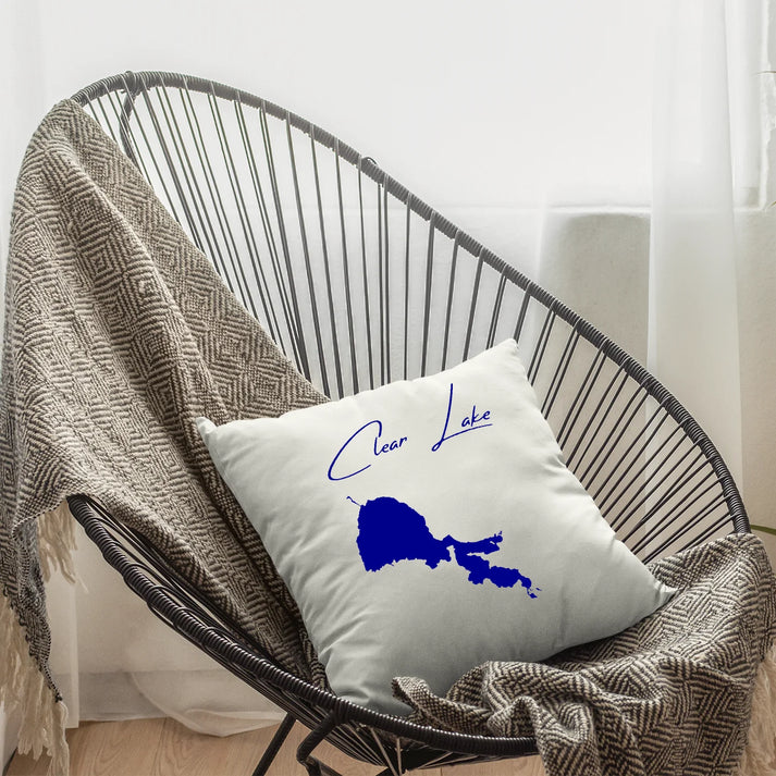 lifestyle image of Clear Lake California Pillow
