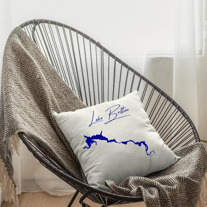 lifestyle image of Lake Britton California Pillow
