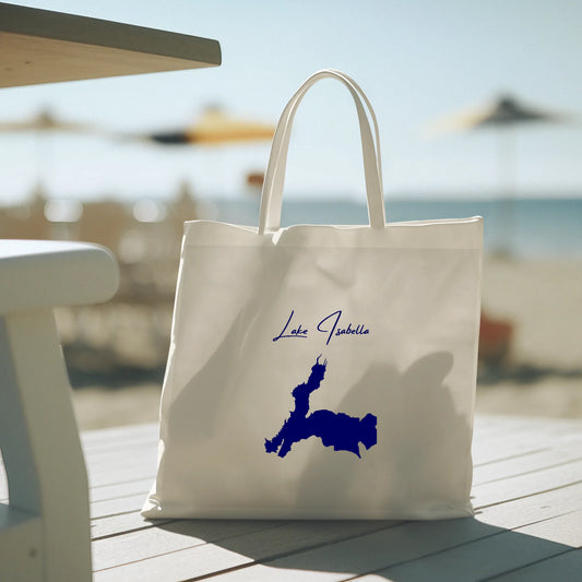 lifestyle image of Lake Isabella California Tote Bag