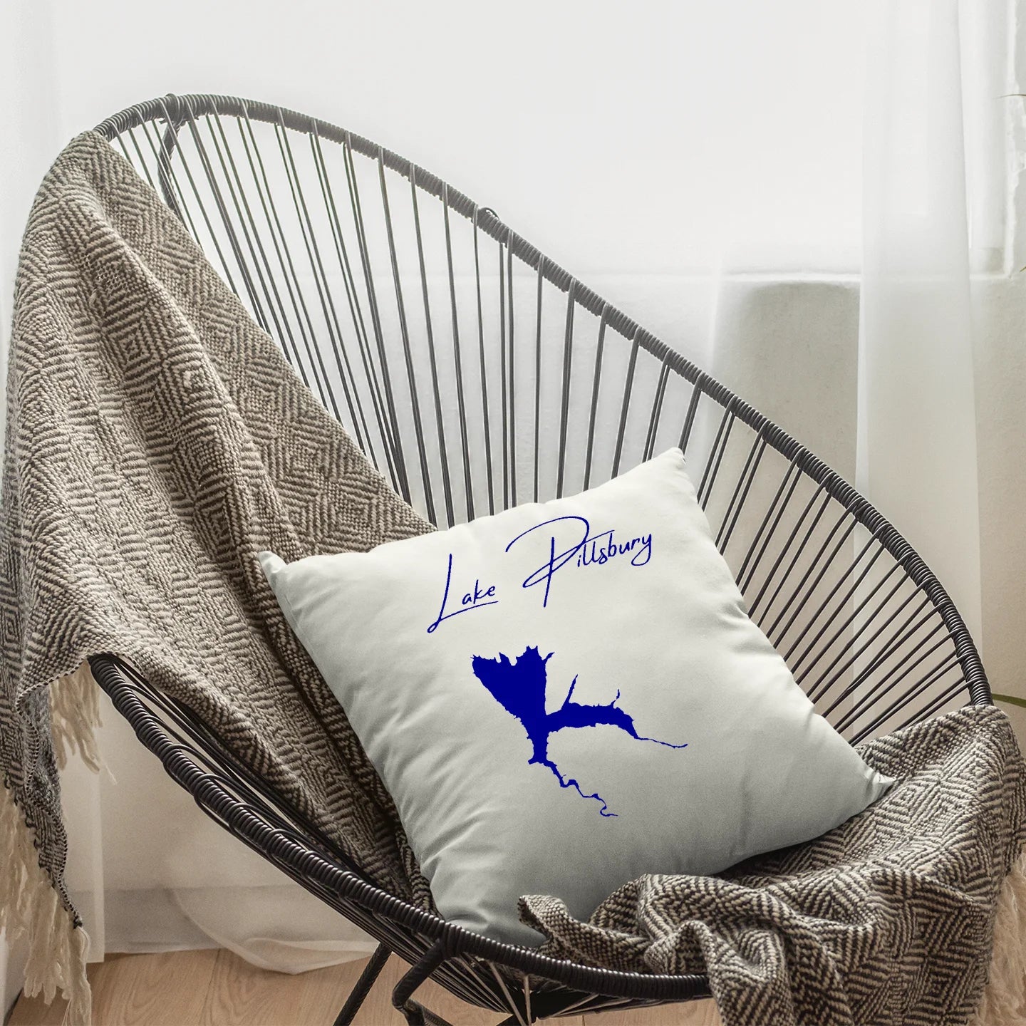 lifestyle image of Lake Pillsbury California Pillow