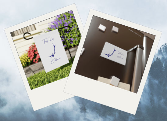 Product collage of Trinity Lake