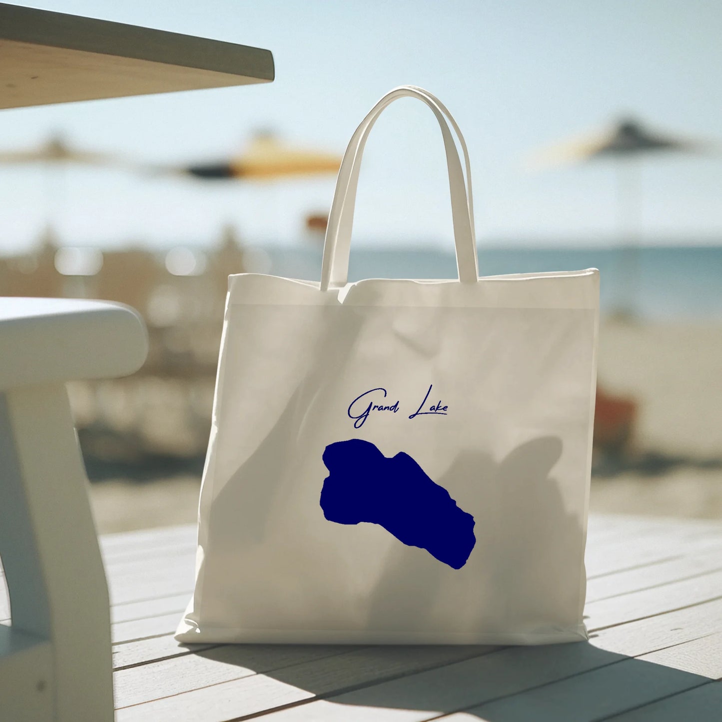 lifestyle image of Grand Lake Colorado Tote Bag