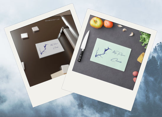 Product collage of Navajo Reservoir