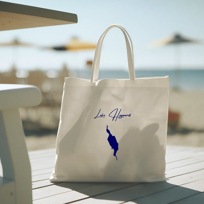 lifestyle image of Lake Hayward Connecticut Tote Bag
