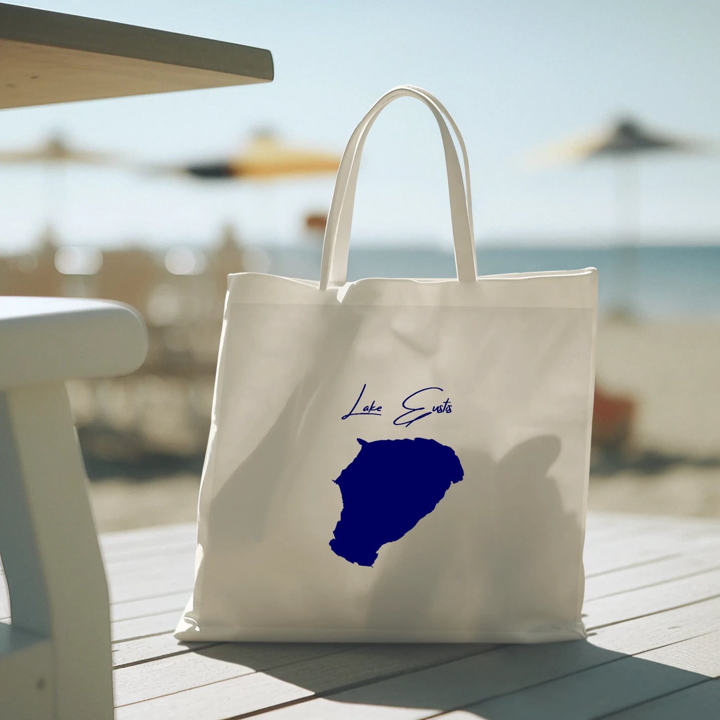 lifestyle image of Lake Eustis Florida Tote Bag