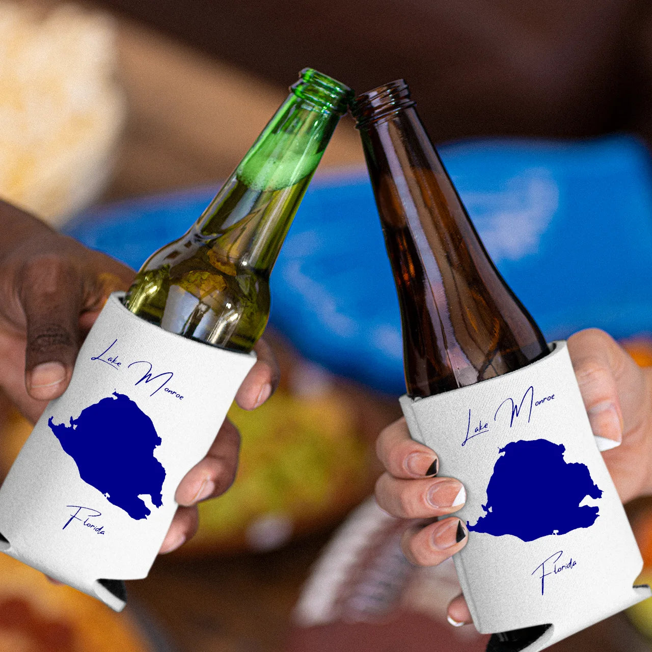 lifestyle image of Lake Monroe Florida Can Koozie