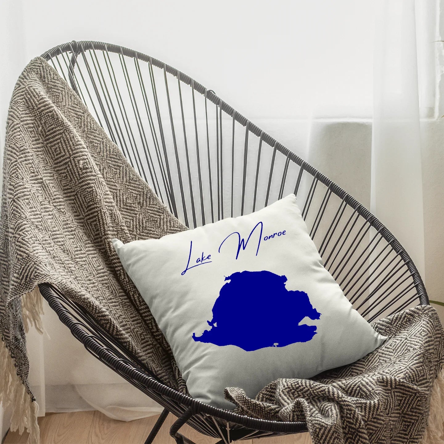 lifestyle image of Lake Monroe Florida Pillow