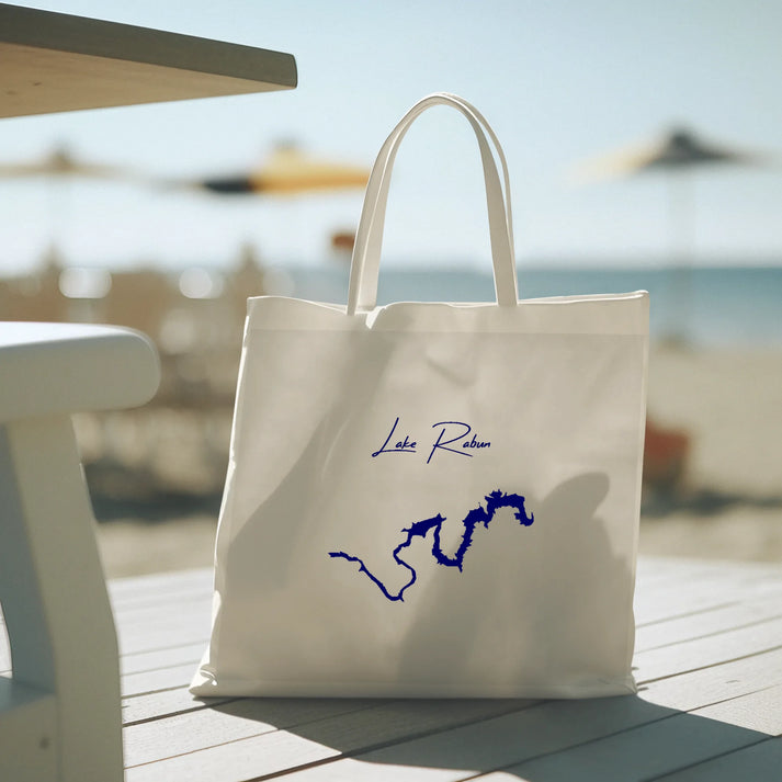 lifestyle image of Lake Rabun Georgia Tote Bag