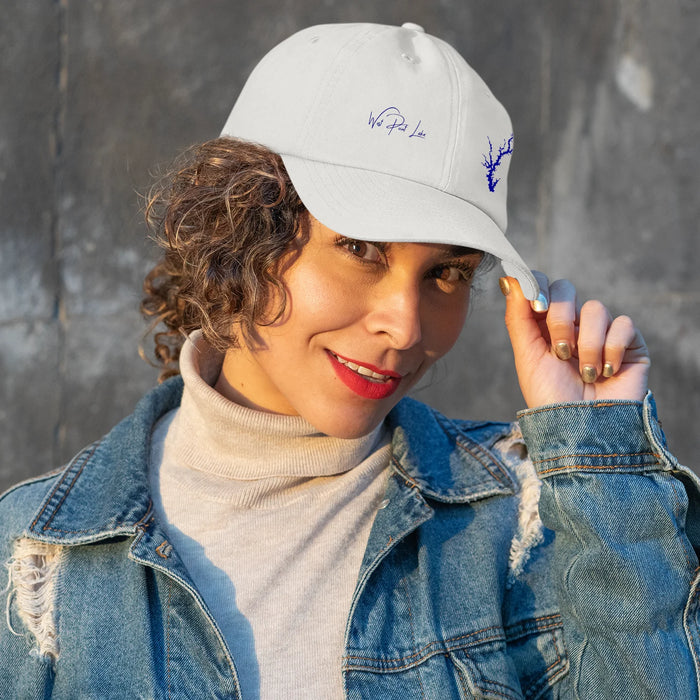 lifestyle image of West Point Lake Georgia Baseball Cap
