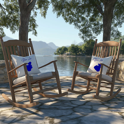 lifestyle image of Halulu Lake Hawaii Outdoor Pillow