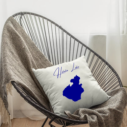 lifestyle image of Halulu Lake Hawaii Pillow